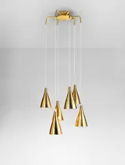 Paavo Tynell, Untitled, Partially-painted brass, brass