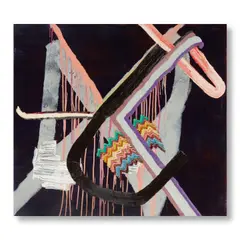 Fuzzy Rug by Trudy Benson, oil, acrylic and enamel on canvas, sold Jan 2021