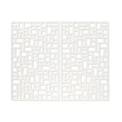 Peter Wegner, Misplaced Whites, alkyd gloss enamel over satin enamel on MDF with glue sizing with wallpaint on wall