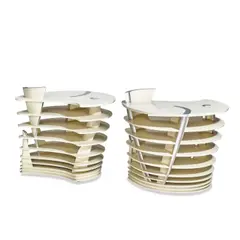 Charles Jencks, Pair of Tea Caddy tables