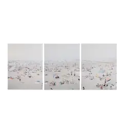 Knokke Triptych (from A Portfolio of Landscapes and Figures) by Massimo Vitali, sold Jan 2021