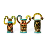 Betty Woodman, Muscle Boys (Triptych), glazed earthenware, each stamped 'WOODMAN'