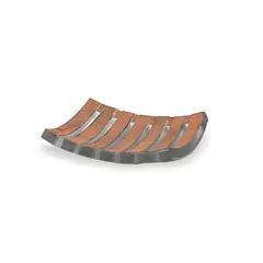 Paula Barton, Black Plate, sandcast, fused, slumped and polished glass, signed 'Paula Barton 1999'