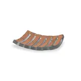 Paula Barton, Black Plate, sandcast, fused, slumped and polished glass, signed 'Paula Barton 1999'