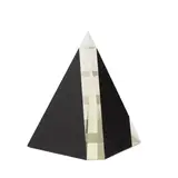 Jan Mareš, Untitled, black basalt and glass, engraved 'Jan Mares 1999'