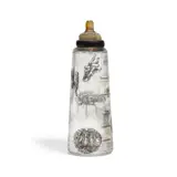 Susan Stinsmuehlen-Amend, Untitled (Baby Bottle), blown and engraved glass, incised 'Stinsmuehlen-Amend' and dated on underside