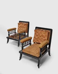 Herter Brothers, Pair of Library Armchairs, 5233