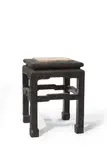 American Aesthetic Movement, Occasional Table, parchment covered wood, marble