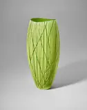 Filli d'Arianna Vase by Monica Guggisberg and Philip Baldwin, for Venini, blown and cased glass with wheel carved surface, sold Oct 2020
