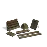 Seven Piece Chinese Pattern Desk Set by Tiffany Studios, patinated bronze, each stamped 'TIFFANY STUDIOS NEW YORK' and numbered, sold Mar 2021
