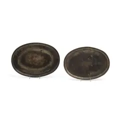 Jean Dunand, Two Oval Trays