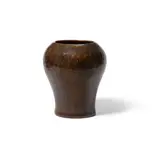 Dirk Van Erp, Warty Vase, hammered and patinated copper, with closed-box mark