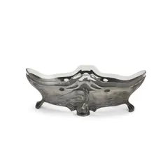 Osiris Jardiniere by Friedrich Adler, pewter and glass, stamped 'OSIRIS' on underside of pewter, offered Mar 2021