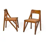 Richard Riemerschmid, Pair of Armchairs, , oak, upholstered seats