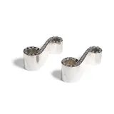 Jean E. Puiforcat, Pair of Mexican Candleholders, sterling silver, each stamped 'Jean Puiforcat/Made in Mexico/Sterling' and monogrammed 'A' to side