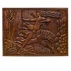 Latin American, Art Deco Style Relief Panel