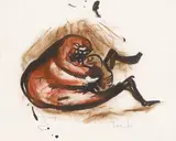 El Devorador by Francisco Toledo, watercolor on paper, offered Mar 2021