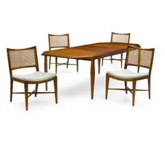 Octagonal Dining Table and Four Chairs by Edward Wormley, sold Mar 2021