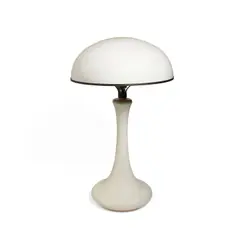 Table Lamp by John Dickinson, model 117, porcelain, enamel and brass, sold Mar 2021