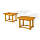 John Dickinson, Custom Pair of Side Tables, oak