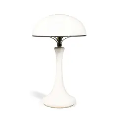 Table Lamp by John Dickinson, model 117, porcelain, enamel and brass, sold Mar 2021