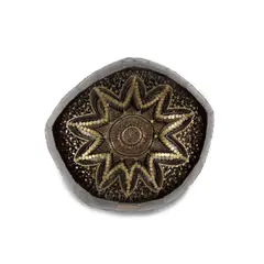 Robert Seyle, Nail Relief #52, nails, wood, signed 'Robert Seyle', titled and dated on the reverse, engraved copper plaque with artist and date on the front