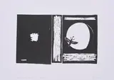 Wilhelm Sasnal, Unexisting book, 2009, Linolschnitt auf Fabriano 5, 50% Cotton (Wasserzeichen)