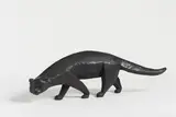 Doris Rücker, Ohne Titel (gehende Katze), Bronze, graubraun patiniert
