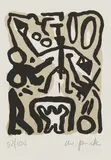 A. R. Penck, Ohne Titel, Farblithografie auf Velin