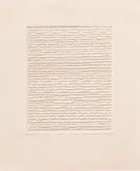 Antoni Starczewski, Ohne Titel, 1977/1979, Prägedruck auf Bütten