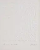 Wind by Günther Uecker, 1989, Prägedruck auf Velin, sold Oct 2021