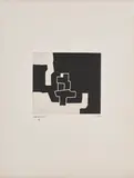 Eduardo Chillida, Aldizkatu II, 1972, Aquatintaradierung auf Arches (Wasserzeichen)