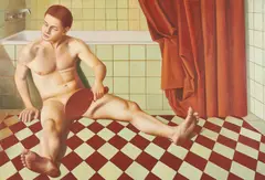 Falk Gernegroß, Ping-pong I, 2008, Öl auf Leinwand