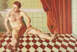 Falk Gernegroß, Ping-pong I, 2008, Öl auf Leinwand