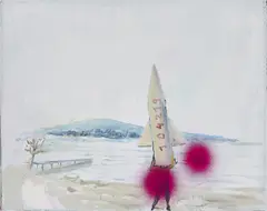 Christian Herzig, Ohne Titel (Rakete), 2010, Öl auf Leinwand