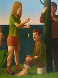 Matthias Ludwig, Das funktioniert nicht, 2009, Öl auf Holz