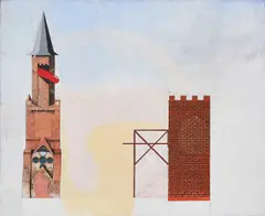Robert Seidel, Kommunikation, 2013, Kasein auf Leinwand