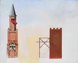 Robert Seidel, Kommunikation, 2013, Kasein auf Leinwand