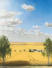 Markus Matthias Krüger, "Raketen", 2010, Öl auf Leinwand
