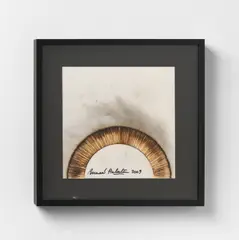 Bernard Aubertin, Dessin de Feu sur aluminium, 2009, Abgebrannte Streichhölzer auf Aluminium