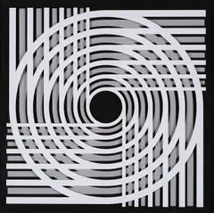 Marcello Morandini, Komposition 682A, 2018, Serigrafie auf Acryl über Baumwollpapier, in Holzrahmen