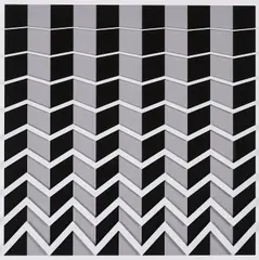 Marcello Morandini, Komposition 681, 2018, Serigrafie auf Acryl über Baumwollpapier, in Holzrahmen