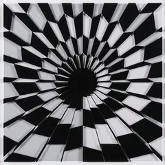 Komposition 715 by Marcello Morandini, 2020, Serigrafie auf Acrylglas über Serigrafie auf Baumwollpapier. In Holzrahmen, sold Nov 2022