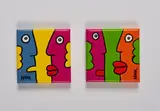 Thierry Noir, Konvolut von 2 Gemälden