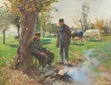 Hugo Mühlig, Mittagspause auf der Weide