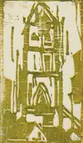 Christian Rohlfs, Pauliturm in Soest, 1924, Farbholzschnitt auf Velin