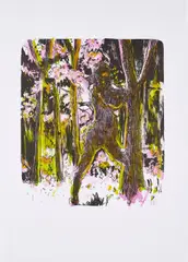 Propaganda 1 by Daniel Richter, 2001, Farblithografie auf Bütten, sold Nov 2022