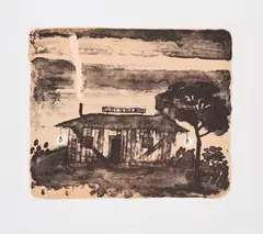 Norbert Schwontkowski, Studio, 2005, Farblithografie mit zweifachem Lasurfond auf Bütten