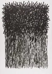 Baum by Günther Uecker, 1993, Lithografie auf Bütten, sold Jan 2023