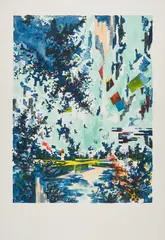 David Schnell, Schnitt, 2011, Farblithografie auf Velin
